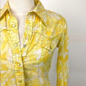 Banana republic super thin cotton western shirt